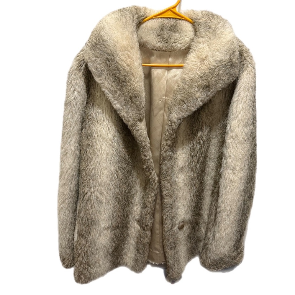 Vintage Dubrowsky & Perlbinder Faux Fur Coat
